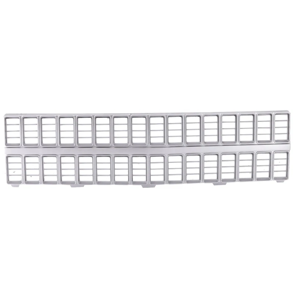 Grille For 1981-1982 Chevrolet C10/C20/C30 Pickup K5 Blazer Silver Plastic - Image 1 of 1