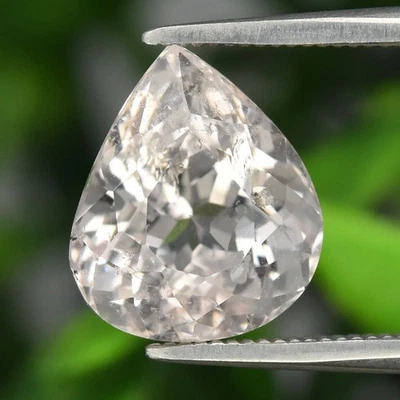 💎 Morganita de melocotón natural muy ligera pera de 2,86 quilates - sin calefacción, piedra preciosa de Nigeria Foto 1 de 4