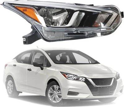 Headlight Assembly For 2020-2021 Nissan Versa Passenger/RH Side LED Clear Lens - Image 1 of 4