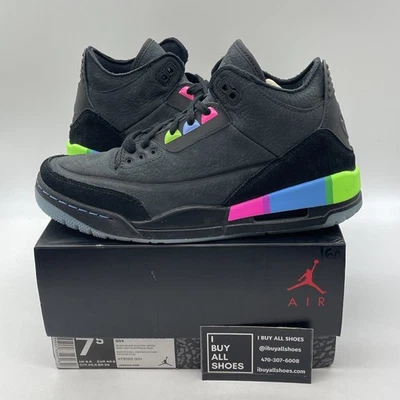 Talla 7.5 - Air Jordan 3 Retro SE Quai 54 2018 (AT9195-001) Foto 1 de 4