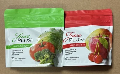 JUICE PLUS+ Combo - 240 Fruit & Vegetable Gummy Soft Chews 2/2026 - NEW, SEALED - Image 1 of 2