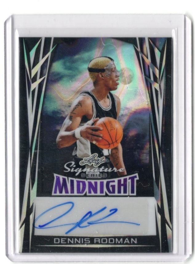 （10月末まで特価） Dennis Rodman 2018 Leaf auto Dennis Rodman Leaf On Card Autograph – Basketball Card Guy