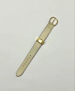 Tokio Kumagai SEIKO Quartz Wristwatch 25mm Gold Ivoly Belt As-is Rare - Picture 1 of 3