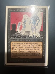 Animate Dead Magic The Gathering Unlimited Uncommon Black Enchantment casi nuevo - Imagen 1 de 4