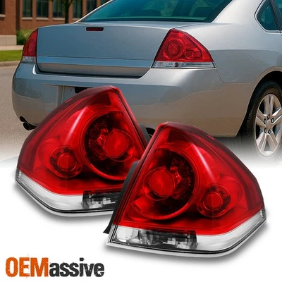 Luces traseras transparentes rojas de repuesto para Chevy Impala Fit 06-13 Foto 1 de 4