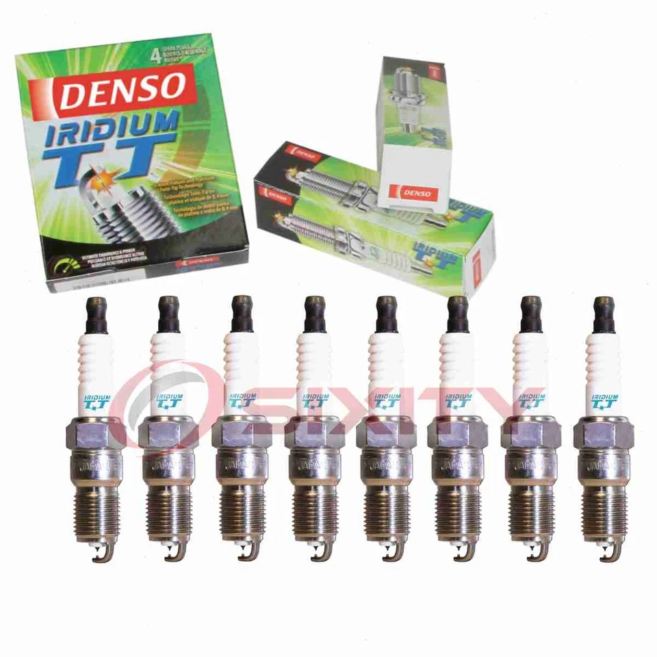 Bujías Denso Iridium TT de 8 piezas para Ford E-450 Super Duty 2003-2009 5,4 L kk Foto 1 de 4