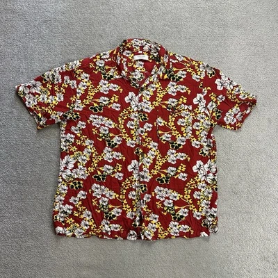 HAWAII Hemd Hawaiishirt Floral XL Magnum Rockabilly Hawaiianer Aloha 16809 Rot - Bild 1 von 4