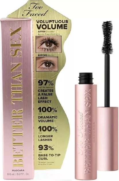 Too Faced Better Than Sex 8ml Mascara Full Size Volumising - Image 1 of 4
