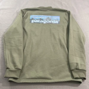 Patagonia Sweater Mens Large Green Gorpcore Hiking Worn Wear Outdoors Summer - Picture 1 of 14