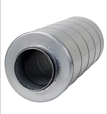 Silenciador de ventilación galvanizado de 8 conductos Fantech LD 8" pulgadas  Foto 1 de 4