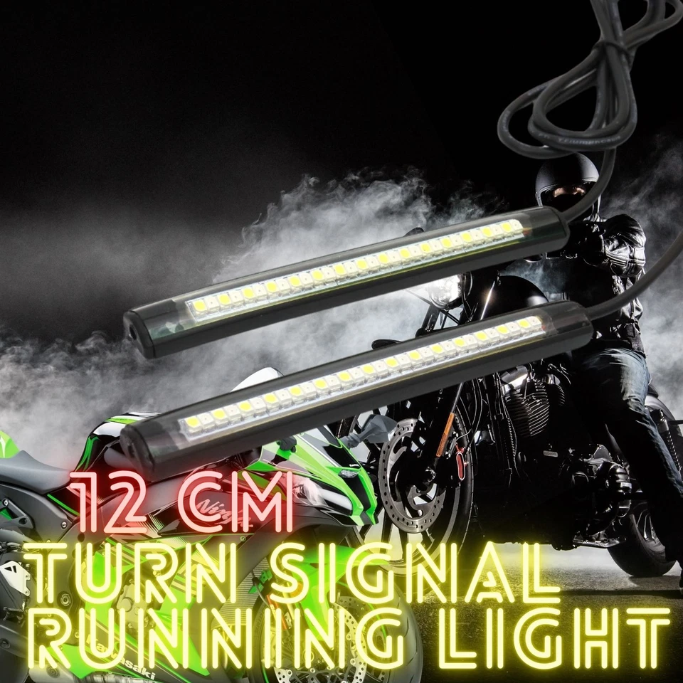 Señal de giro LED y luz de circulación para Kawasaki Ninja, serie Z, Versys y más 12 cm Foto 1 de 4