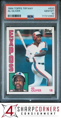 Topps Tiffany #620 1984 Al Oliver Expos PSA 10 Foto 1 de 3