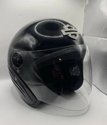 Casco Harley Davidson logotipo de estrás para mujer talla pequeña - ¡Apenas usado! ¡Como nuevo! Foto 1 de 4