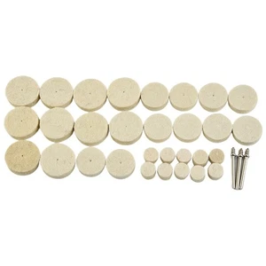 33-teiliges Polierscheiben-Set Polierscheibe - Wollscheiben Rotationswerkzeug 3 - Picture 1 of 12