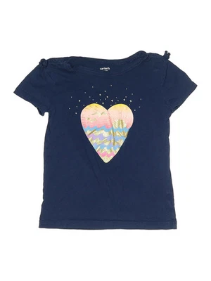 Carter's Girls Blue Short Sleeve T-Shirt 6 - Image 1 of 2