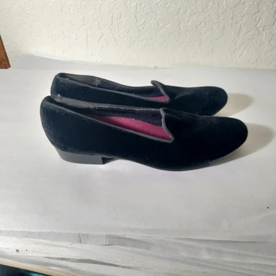 Черные бархатные мокасины Munro размер 10 без шнуровки  - Изображение 1 из 4