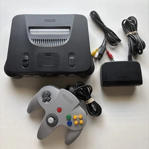 Sistema Consola Nintendo 64 N64 Gris Carbón Retro Original con Cables Mando - Imagen 1 de 11