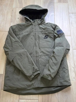 SNAP ON TOOLS RA HOODED JACKET INSULATED WINTER COAT ZIP UP GRAY sz XL - Image 1 of 4