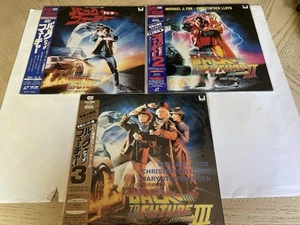 Back to the Future Trilogy Laserdisc Japan Part I, II & III 1 2 3 Michael J. Fox - Picture 1 of 3