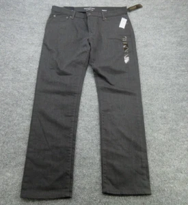 Banana Republic Jeans Mens 33x30 Gray Slim Fit Travel Stretch (FITS 34x30) NEW - Picture 1 of 19