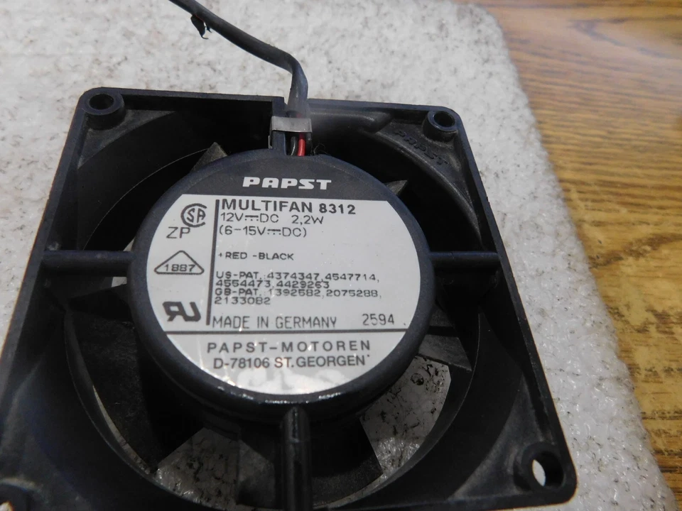 Ventilador Pope / Pope - Motoren Multifan 8312.  12V DC, 2,2W - Imagem 1 de 2