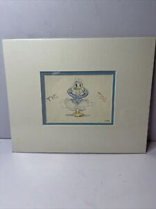 Disney Original Story Sketch of Donald Duck from "Clock Cleaners" 1937