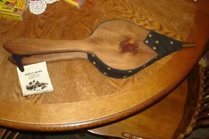 New - Johnny Beard - Fireplace Bellow - 23" Hand Crafted - Black Leather - Picture 1 of 12