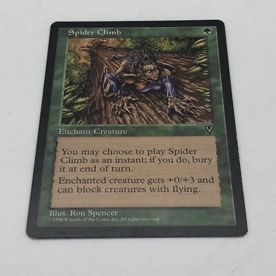 Magic The Gathering Spider Climb Visions Common Enchant Creature Vintage - Image 1 of 4