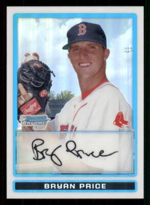 2009 Bowman Chrome Prospects Refractors #BCP139 Bryan Price /500 - Image 1 of 2