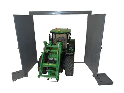 Doppeltor Werkstatt Scheune Halle Garage 1:32 Modellbau Bausatz Spur 1 - Bild 1 von 4