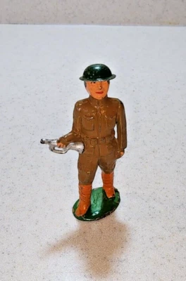 Barclay Manoil солдат с трубой. Жестяной шлем U5 - Изображение 1 из 4