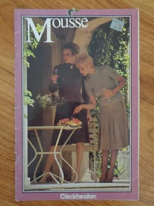 VINTAGE CLECKHEATON MOUSSE KNITTING PATTERN - Picture 1 of 9