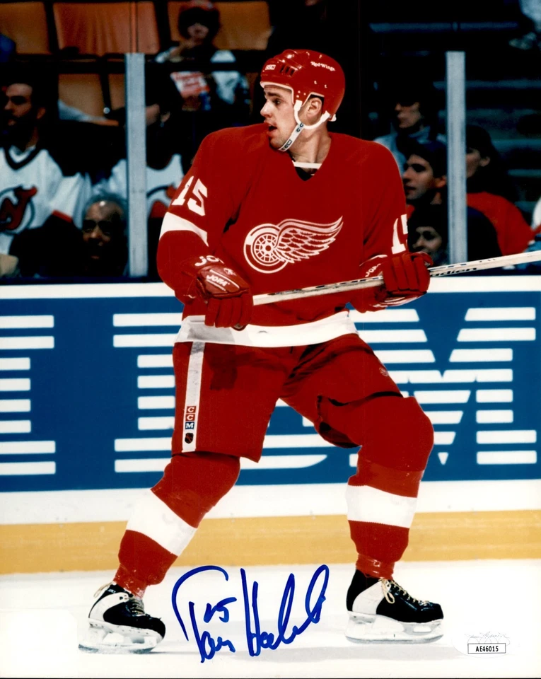 Tomas Holmstrom Rookie Auto Signed Detroit Red Wings 8x10 Photo JSA COA - Image 1 of 1