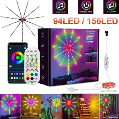 LED Firework Strip Light Dream Color RGB USB Smart Music Sync APP Remote Control - Image 1 of 4