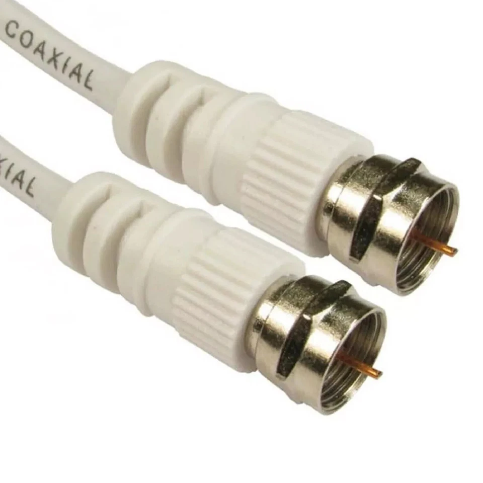 COAXIAL SATELLITE CABLE EXTENSION VIRGIN MEDIA SKY TV BROADBAND F CONNECTOR LEAD - Image 1 of 2