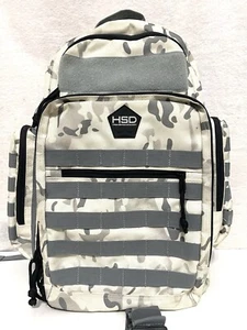 HighSpeedDaddy HSD Dad Diaper Bag Backpack with Changing Mat- Arctic Camo - Picture 1 of 7