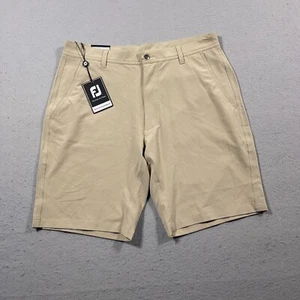 FootJoy Performance Lightweight Golf Shorts Men 32 Khaki Stretch NWT - Picture 1 of 11