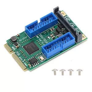 Mini PCI‑E To USB3.0 Front Expansion WiFi Card Adapter 19Pin For Comput - Picture 1 of 24