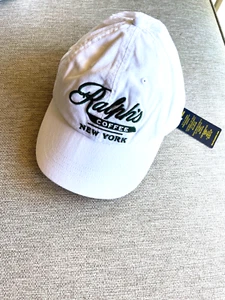 NWT RALPH LAUREN POLO RALPH'S COFFEE NEW YORK BASEBALL HAT/CAP WHITE ONE SIZE - Picture 1 of 7