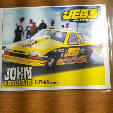 2000 NHRA John Coughlin Jeg's Chevy S-10 Truck Post card, pre-owned Cover