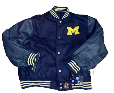 G- III Michigan Wolverines Jacket Reversible New w tags  Youth 2XL / Adult Small - Image 1 of 4