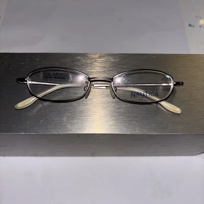 NAUTICA EYEGLASSES FRAMES SILVER 48/17/135 BRAND NEW - Image 1 of 3