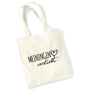 Jutebeutel Meiningen verliebt Tasche Baumwolle Geschenkidee Souvenir Präsent Wic - Picture 1 of 36