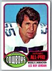 1976 Topps Lee Roy Jordan 490 Dallas Cowboys Football Card