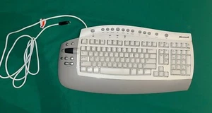 Microsoft RT9450 Office Keyboard USB Single Touch Keys Sroll Wheel Shortcuts - Picture 1 of 11