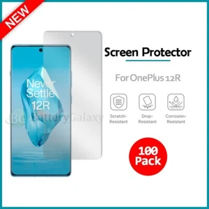 100-Pack LCD Ultra Clear HD Screen Protector for Android Phone OnePlus 12R - Picture 1 of 4