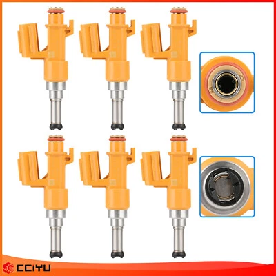 6* Fuel Injectors For 2017-2019 Toyota Highlander 3.5L 2019 Toyota Avalon 3.5L - Image 1 of 4
