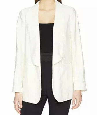 Sonia Rykiel 白色丝绸露肩西装外套 L34704 女式 EU 36 码 — 第 1/4 张图片