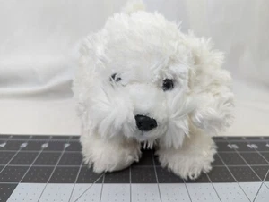 Aurora Bichon Frise Dog Plush White Puppy 9 Inch Stuffed Animal Toy - Picture 1 of 7