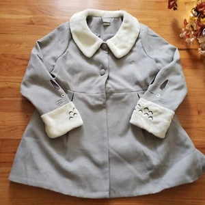 Studio Ghibli My Neighbor Totoro Peter Pan Collar Jacket Coat Kawaii Anime 2X - Picture 1 of 11